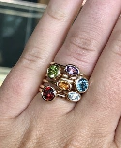 gemstone fashion rings