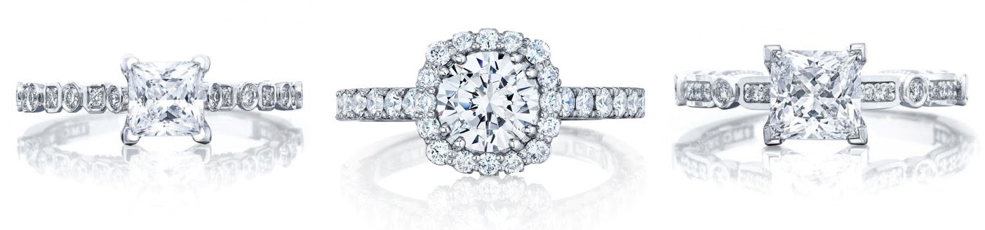 three engagement rings