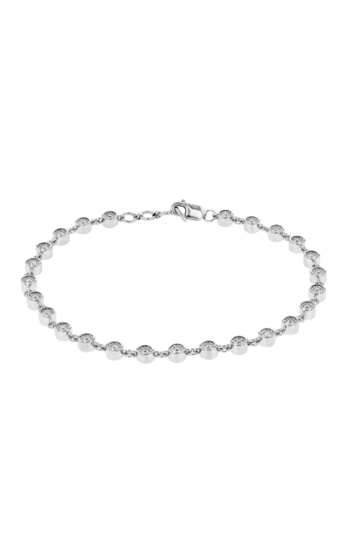 14K White Gold Diamond Bracelet