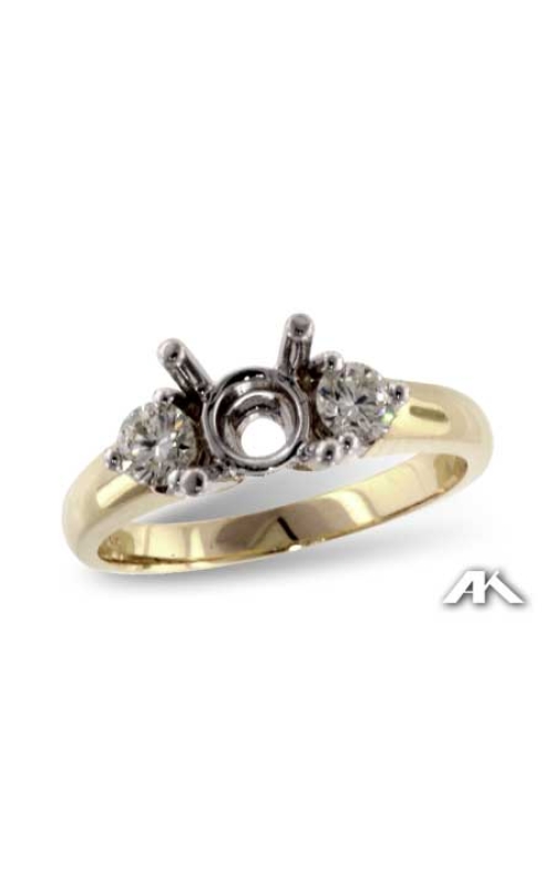 14K Yellow Gold Diamond Engagement Ring