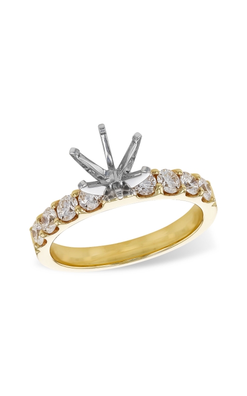 14K Yellow Gold Diamond Engagement Ring