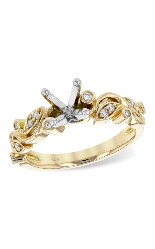 14K Yellow Gold Diamond Engagement Ring