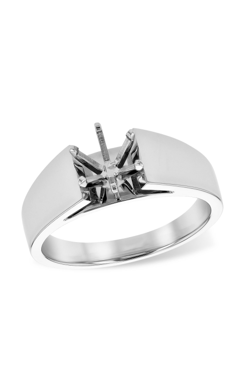 14K White Gold Solitaire Engagement Ring