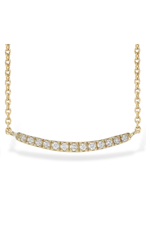 14K Yellow Gold Diamond Necklace