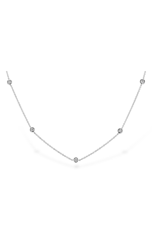 14K White Gold Diamond Necklace