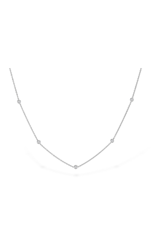 14K White Gold Diamond Necklace