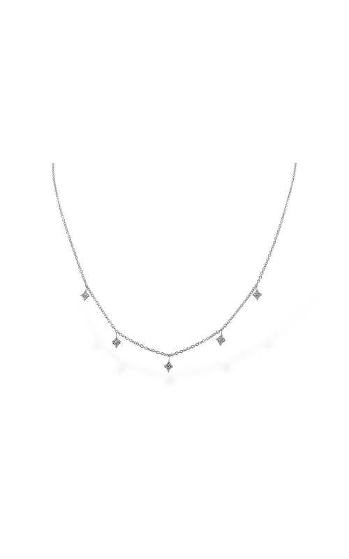 14K White Gold Diamond Necklace