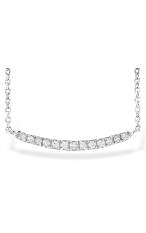 14K White Gold Diamond Necklace