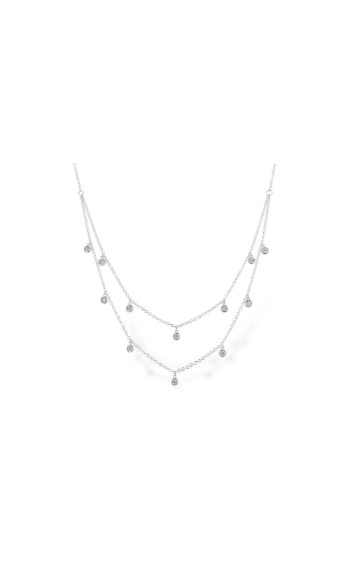 14K White Gold Diamond Necklace