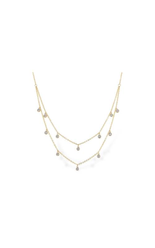 14K Yellow Gold Diamond Necklace