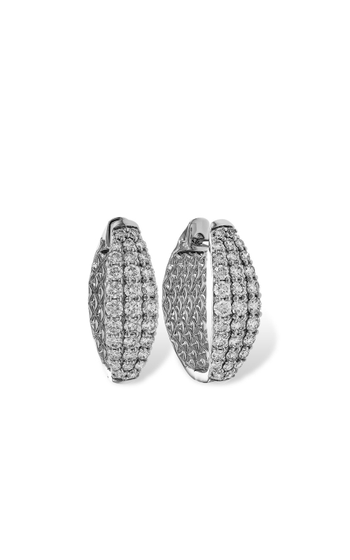 14 White Gold Hoop Earrings