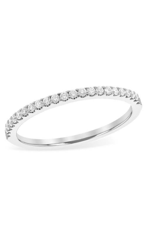 14K White Gold Prong Ladies Wedding Band