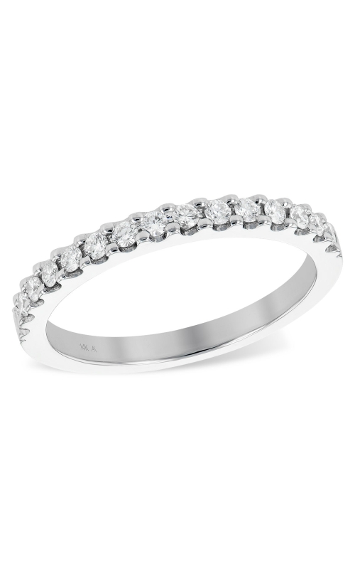 14K Yellow Gold Prong Ladies Wedding Band