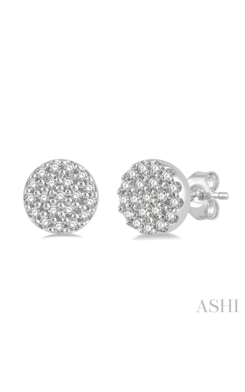 14 White Gold Stud and Diamond Earrings