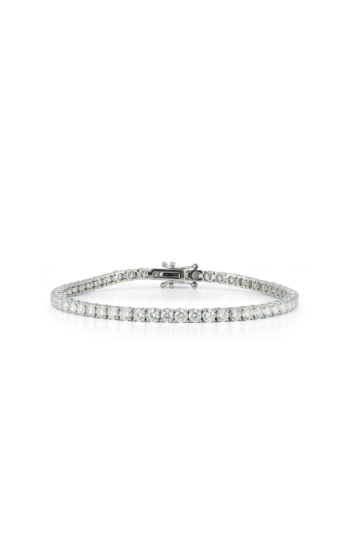 14K White Gold Tennis and Diamond Bracelet