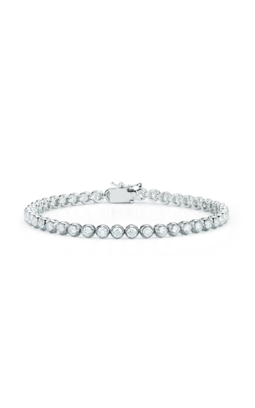 14K White Gold Tennis and Diamond Bracelet