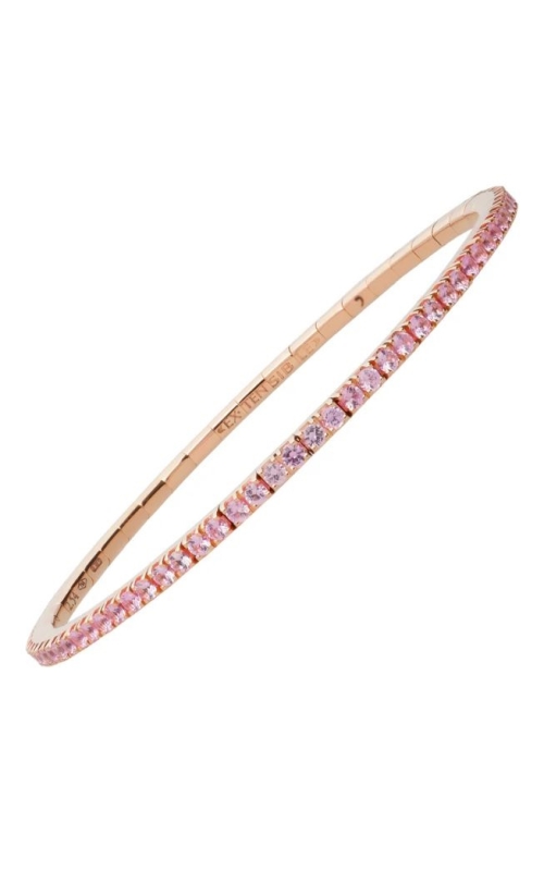 18K Rose Gold Tennis and Gemstone Bracelet