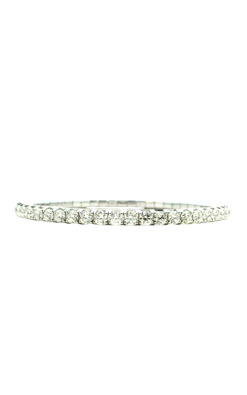 18K White Gold Tennis and Diamond Bracelet