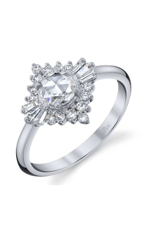 14K White Gold Diamond Engagement Ring