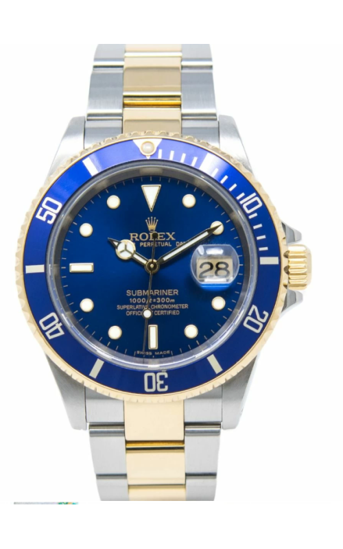 Oyster Perpetual Rolex Submariner, Stainless Steel and 18 karat Yellow Gold, 40mm, Model #16613