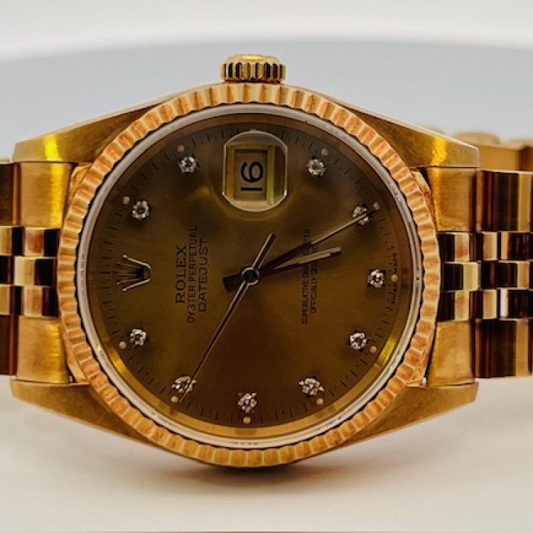 Oyster Perpetual Rolex Datejust 18 karat Yellow Gold 36mm Model 16238