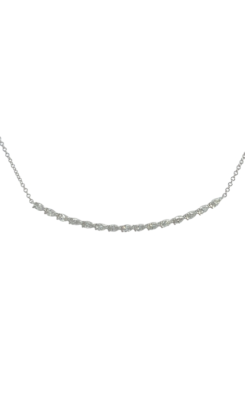 18K White Gold Diamond Necklace