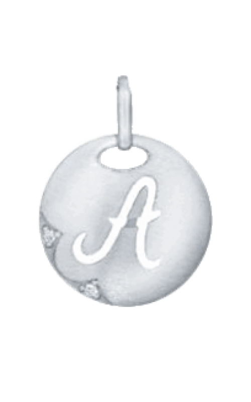 Sterling Silver (925) Initial, Diamond and Pendant Necklace