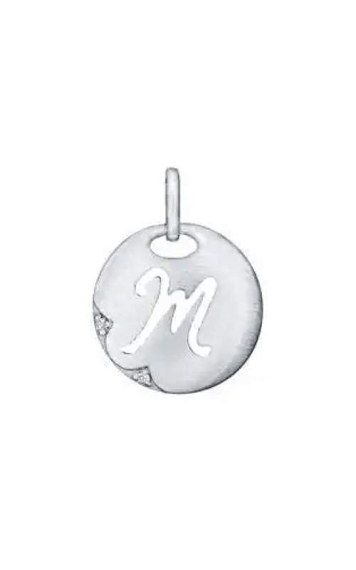 Sterling Silver (925) Diamond and Initial Necklace