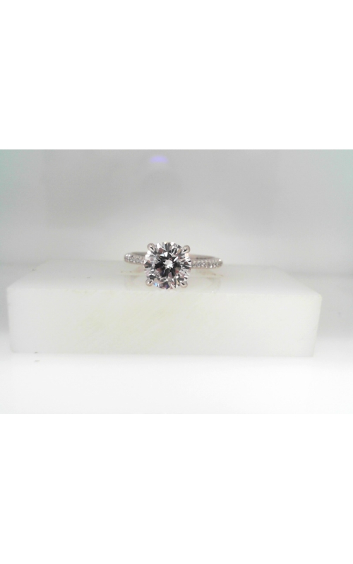 18K White Gold Diamond Engagement Ring
