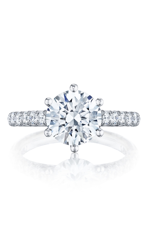 18K White Gold Diamond Engagement Ring